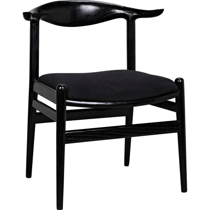Primary vendor image of Noir Boone Dining Chair - Sungkai/Mindi & Black Cotton, 24" W