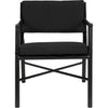 Noir Camworth Dining Chair - Sungkai/Mindi & Black Cotton, 23" W