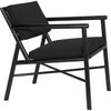 Noir Camworth Dining Chair - Sungkai/Mindi & Black Cotton, 23" W