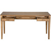 Noir Ambrose Desk, Bleached Teak, 60" W