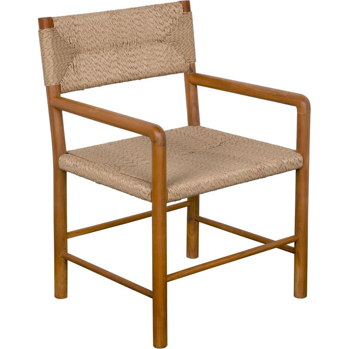 Primary vendor image of Noir Franco Dining Arm Chair, Teak w/ Synthetic Woven, 24" W