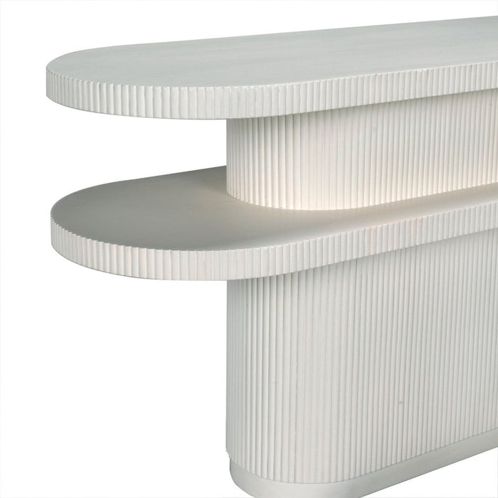 Noir Small Parker Console - Mahogany & Veneer, 60" W