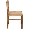 Noir Franco Dining Side Chair, Teak w/ Synthetic Woven, 18" W