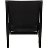 Noir Boomerang Chair, Charcoal Black - Sungkai/Mindi, 28" W