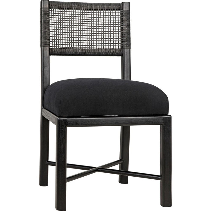 Primary vendor image of Noir Lobos Dining Chair, Charcoal Black - Sungkai/Mindi, 18" W