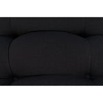 Noir Hanzo Chair w/ Steel Legs, Charcoal Black, 32" W