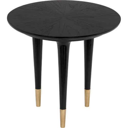 Primary vendor image of Noir Maganini Side Table - Sungkai/Mindi & Brass Caps, 25"