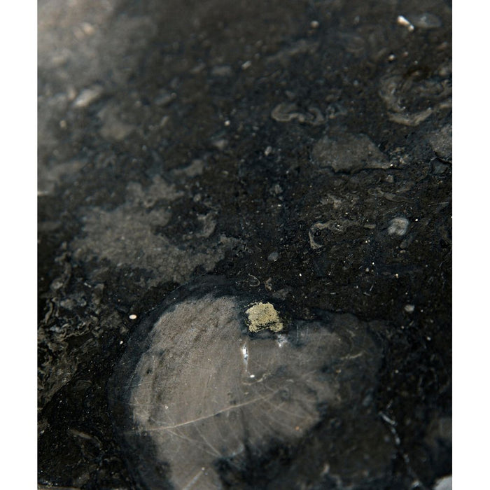 Noir North Side Table, Black Marble, 15"