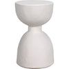Primary vendor image of Noir Hourglass Stool, White Fiber Cement, 15" W