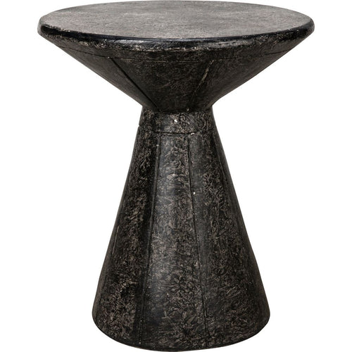 Primary vendor image of Noir Pedestal Side Table, Black Fiber Cement, 20"