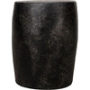 Noir Head Side Table, Black Fiber Cement, 14"