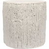 Primary vendor image of Noir Trunk Side Table, White Fiber Cement, 17"