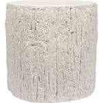 Primary vendor image of Noir Trunk Side Table, White Fiber Cement, 17"