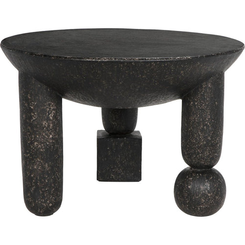 Noir Delfi Side Table - Fiber Cement, 29"