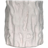 Noir Damono Stool/Side Table, White Fiber Cement, 16"