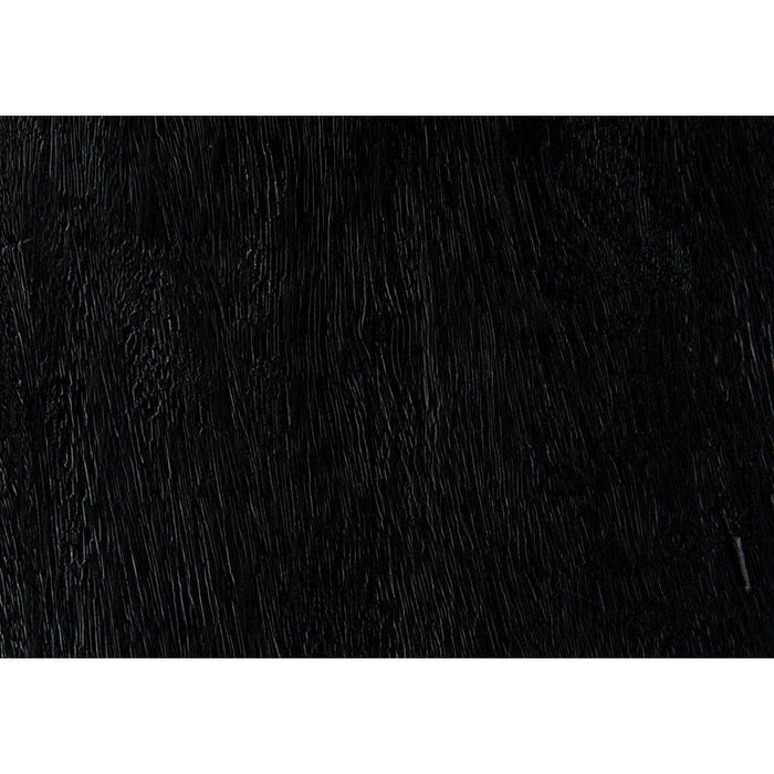 Noir Sumo Stool, Black Burnt - Munggur, 16" W