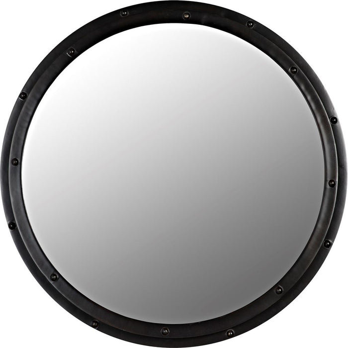 Primary vendor image of Noir Round Mirror, Black Steel