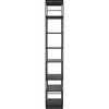 Noir Marquise Bookcase, Black Steel, 40" W