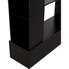 Noir Triumph Bookcase, Black Steel, 48" W