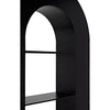 Noir Triumph Bookcase, Black Steel, 48" W