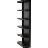 Noir Dido Bookcase, Black Metal - Industrial Steel & Walnut, 32" W