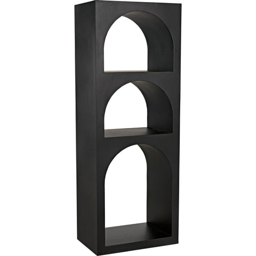 Primary vendor image of Noir Aqueduct Bookcase, A, Black Metal - Industrial Steel, 22" W