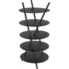 Noir Gautama Shelf, Black Metal - Industrial Steel, 29" W