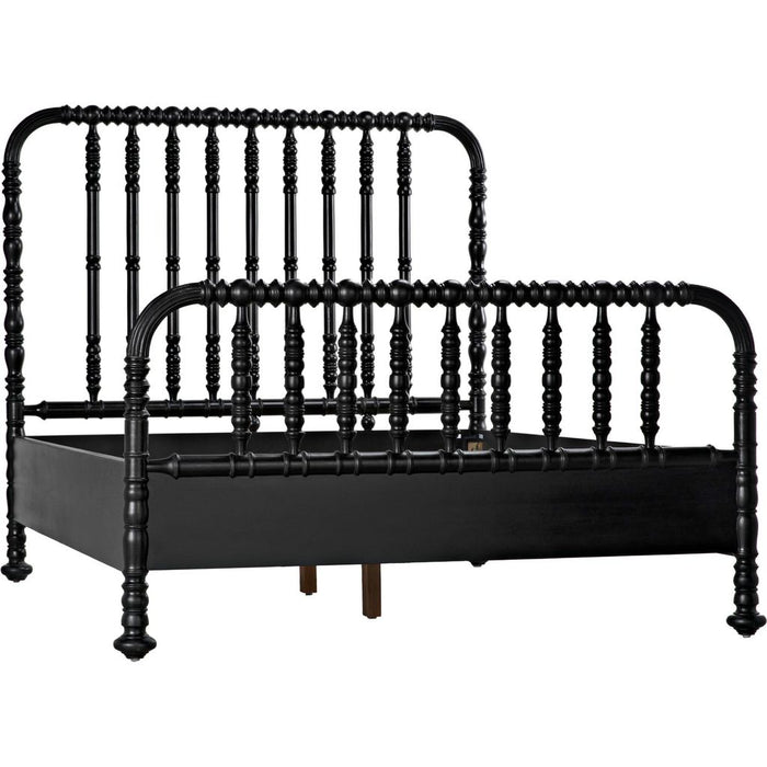 Primary vendor image of Noir Bachelor Bed, Queen, Hand Rubbed Black - Mahogany