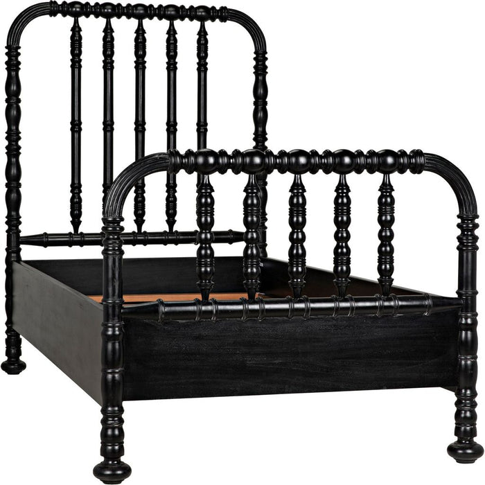 Primary vendor image of Noir Bachelor Bed, Twin, Hand Rubbed Black - Mahogany