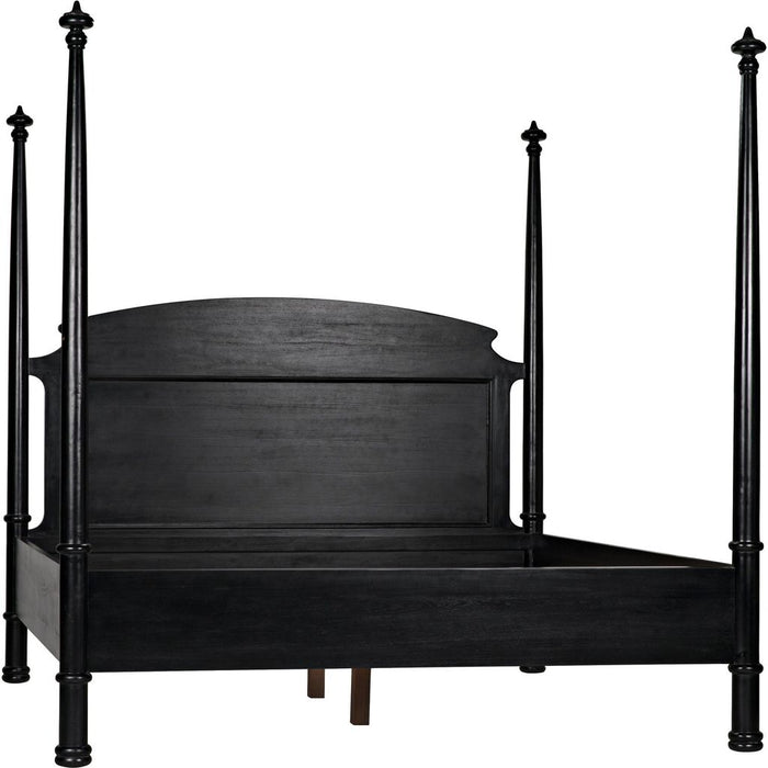 Primary vendor image of Noir New Douglas Bed, Eastern King, Hand Rubbed Black - Mahogany