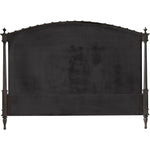 Noir Owen Bed, Eastern King, Pale - Mahogany