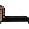 Noir Porto Bed A w/ Headboard And Frame, Queen