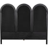Noir Arch Bed, Eastern King, Pale - Mahogany
