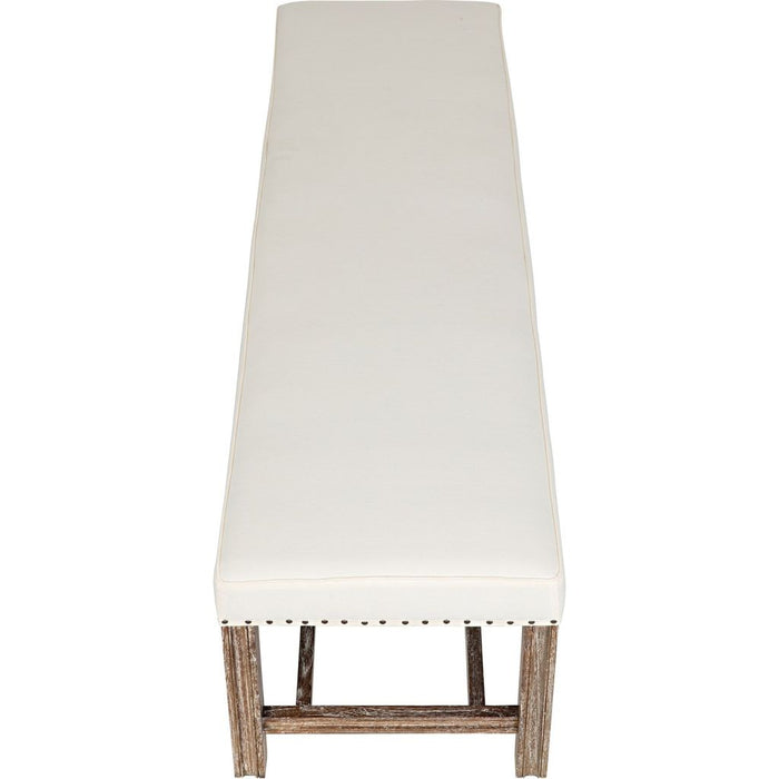 Noir Sweden Bench, Grey Wash - Mindi, 72" W