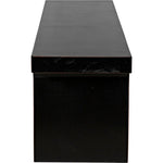 Noir Kir Bench, Hand Rubbed Black - Mahogany, 74" W
