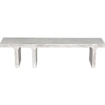 Noir Kir Bench, White Wash - Mahogany, 74" W