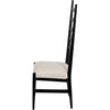 Noir Ladder Dining Chair, Hand Rubbed Black - Mahogany, 19" W