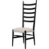 Noir Ladder Dining Chair, Hand Rubbed Black - Mahogany, 19" W