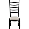 Noir Ladder Dining Chair, Hand Rubbed Black - Mahogany, 19" W