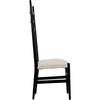 Noir Ladder Dining Chair, Hand Rubbed Black - Mahogany, 19" W