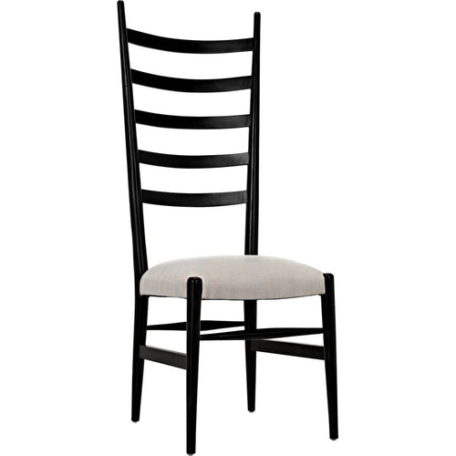 Primary vendor image of Noir Ladder Dining Chair, Hand Rubbed Black - Mahogany, 19" W