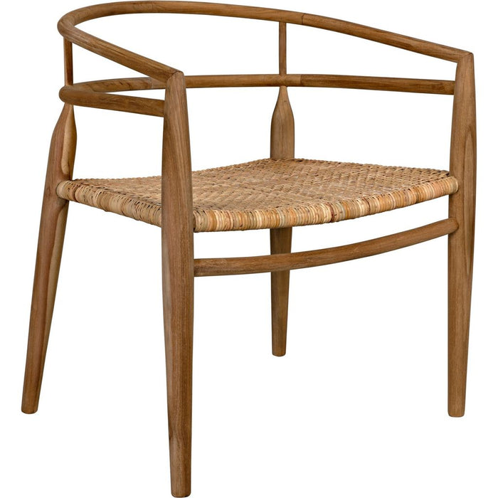 Primary vendor image of Noir Finley Dining Chair w/ Rattan, Teak, 26.5" W