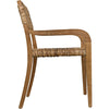 Noir Bowie Dining Arm Chair, Teak, 25.5" W