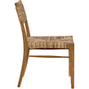 Noir Faley Dining Chair, Teak w/ Woven, 18.5" W