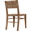 Noir Faley Dining Chair, Teak w/ Woven, 18.5" W