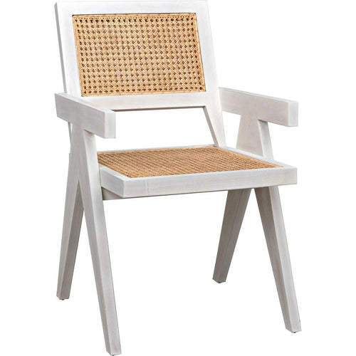 Primary vendor image of Noir Jude Dining Chair w/ Caning, White Wash, 21" W