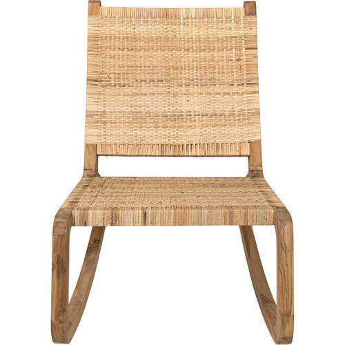 Noir Las Palmas Chair, Teak w/ Woven, 25.5" W