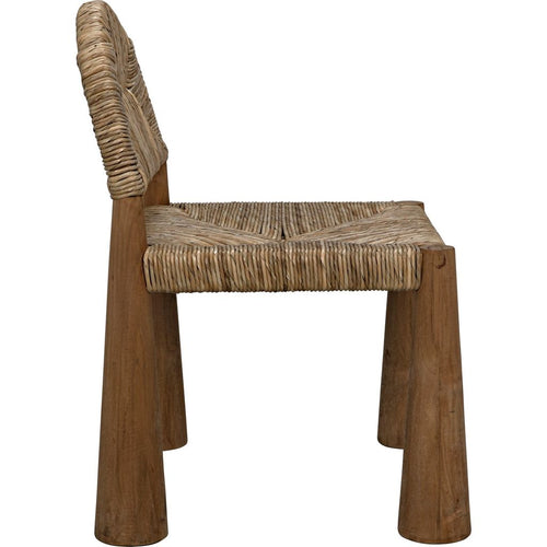 Noir Laredo Dining Chair, Teak, 24.5" W