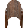 Noir Mars Chair, Dark Walnut w/ Details, 25.5" W