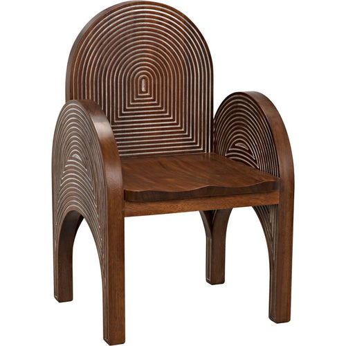 Primary vendor image of Noir Mars Chair, Dark Walnut w/ Details, 25.5" W